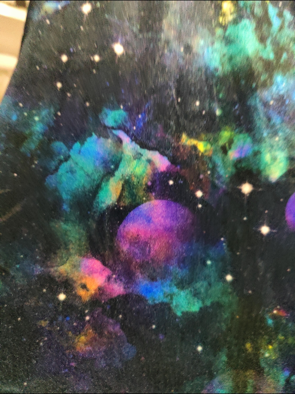 Hot Topic Galaxy Print Scoop Neck Velvet Dress - 5X - Picture 6 of 6